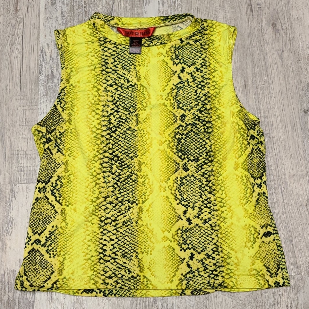 Girls sz 7/8 snake print sleeveless tank